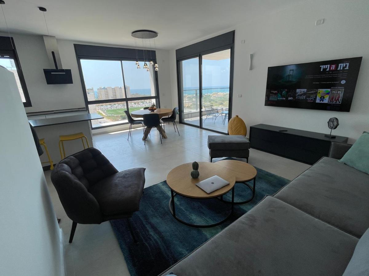 #דירת יוקרה על הים Sunset Beach Apartment# Givat Olga Eksteriør billede